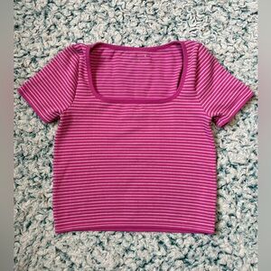 TWO spandex crop tops (medium)